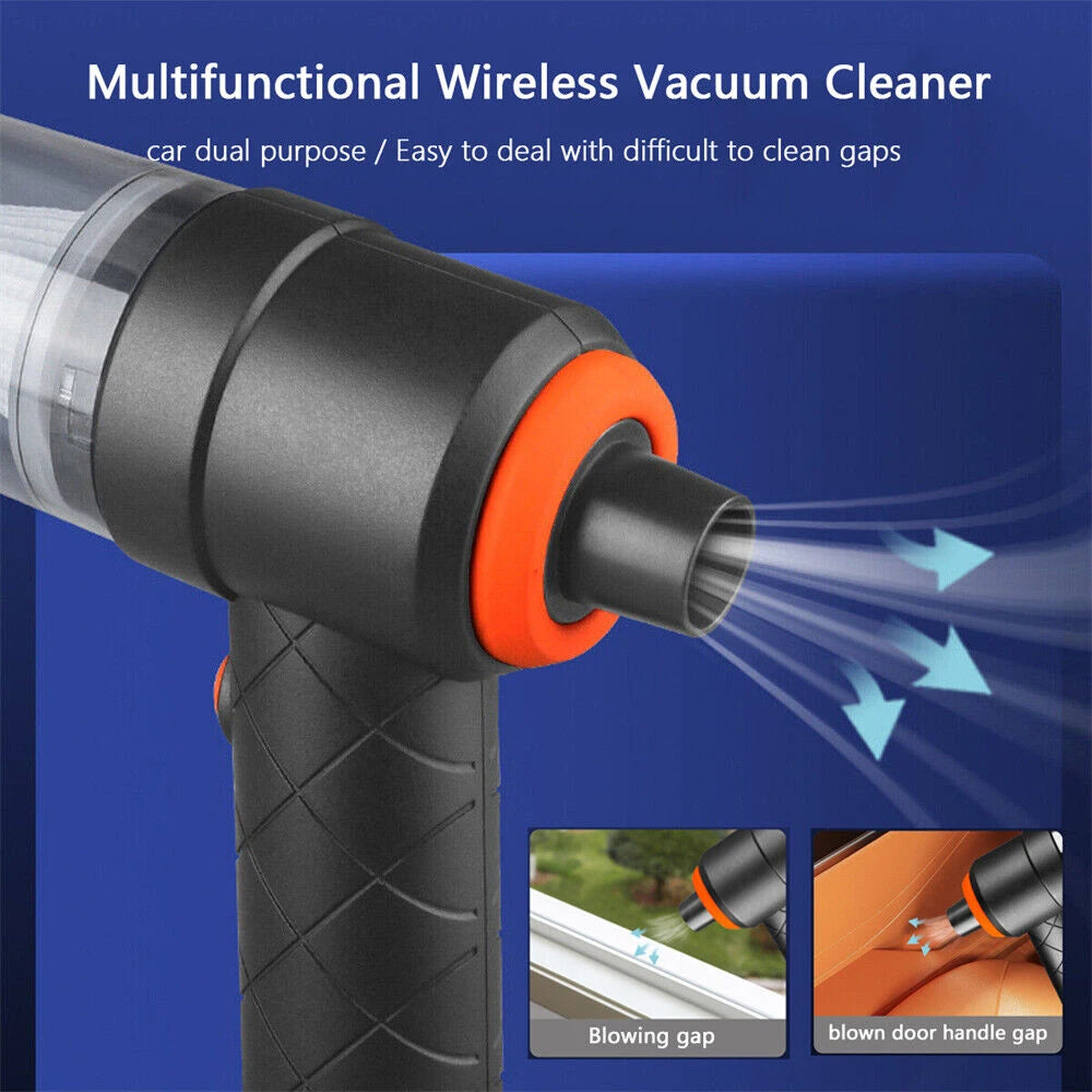Wireless Handheld Vacuum Cleaner 2 In1 Portable Mini Rechargeable Hand Held Dual Use Vacuum Cleaner Air Blower for Home and Car